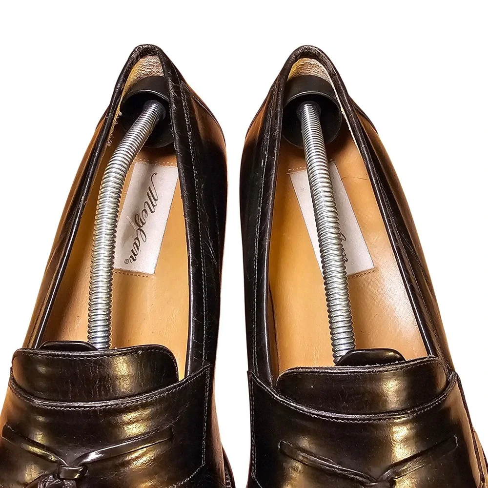 Mezlan Santander Black Leather Tassel Loafer Dress Shoes Men's Size‎ 9 Vintage